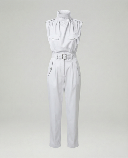 Damen Jumpsuit Ärmellos Modern Stylisch