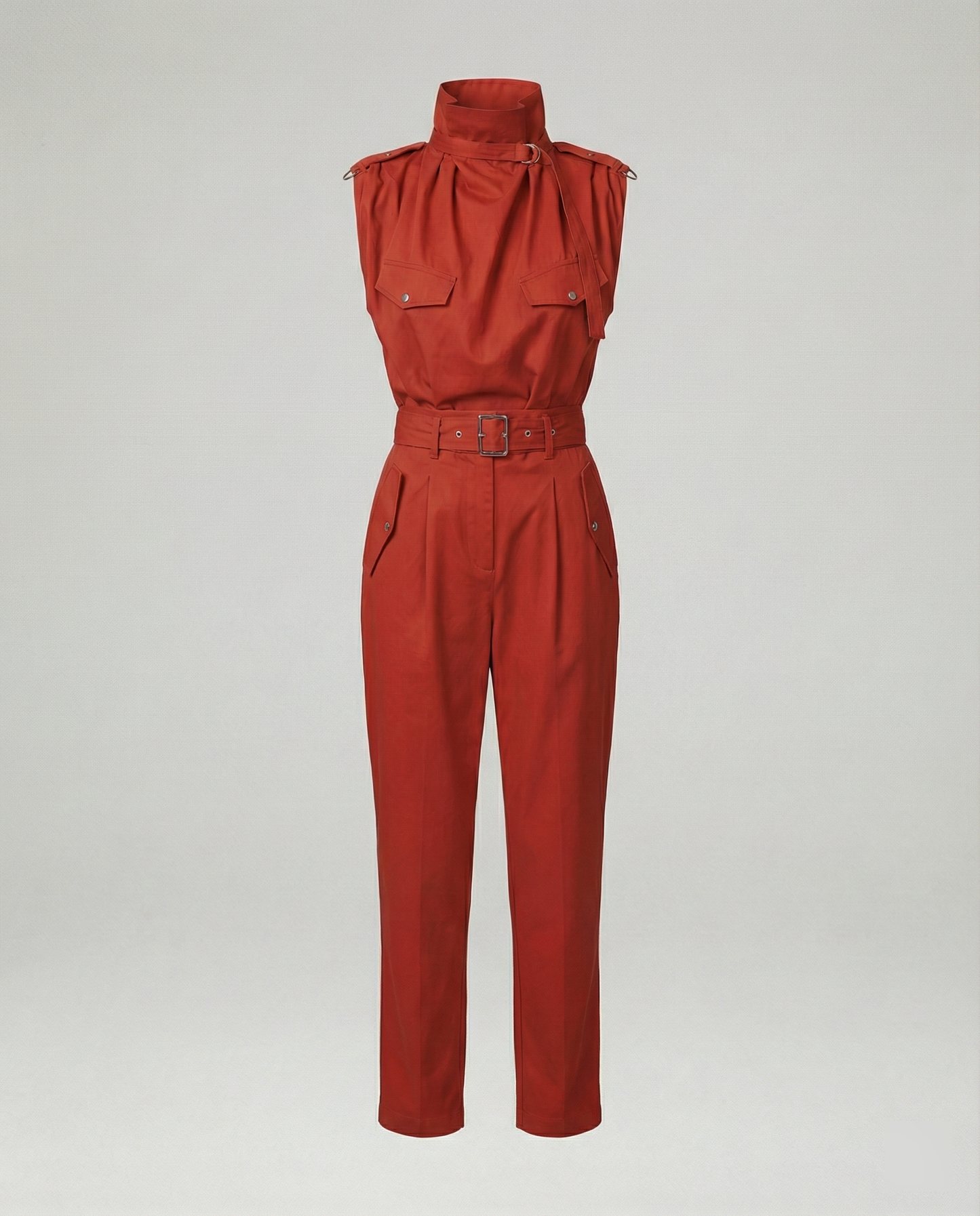 Damen Jumpsuit Ärmellos Modern Stylisch