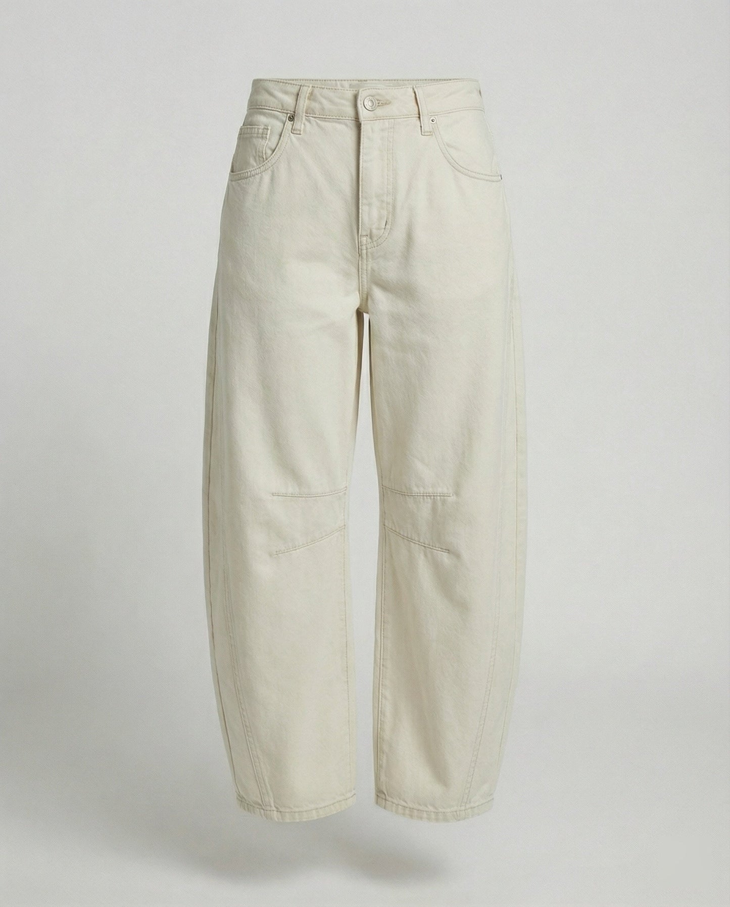 Damen Trendhose Weite Bein Denim