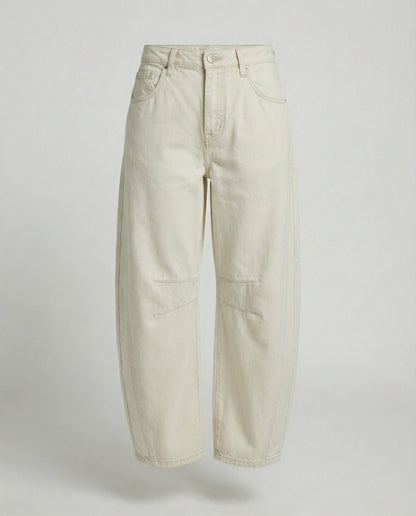 Damen Trendhose Weite Bein Denim