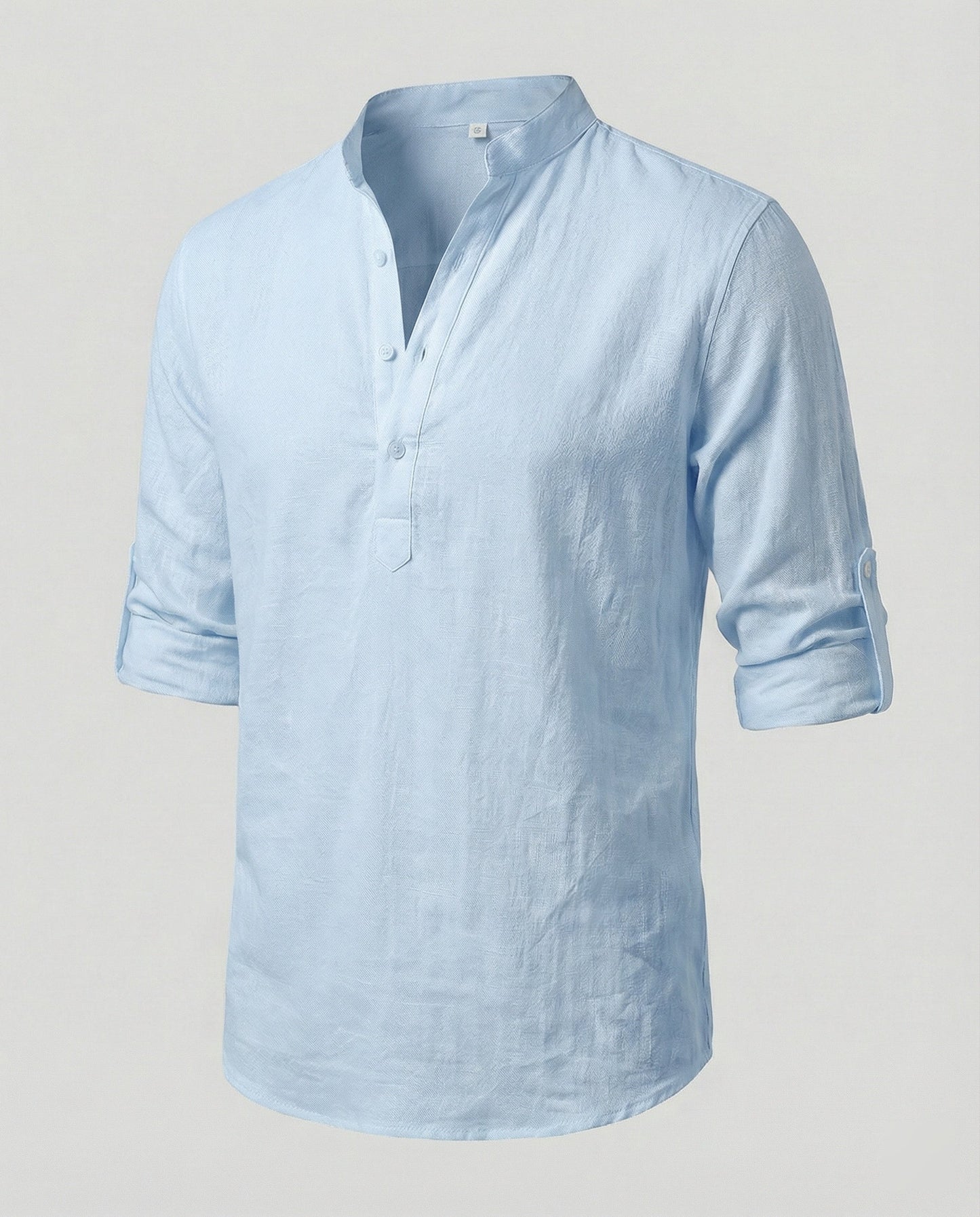 Herren Leinenhemd Elegantes Weiß