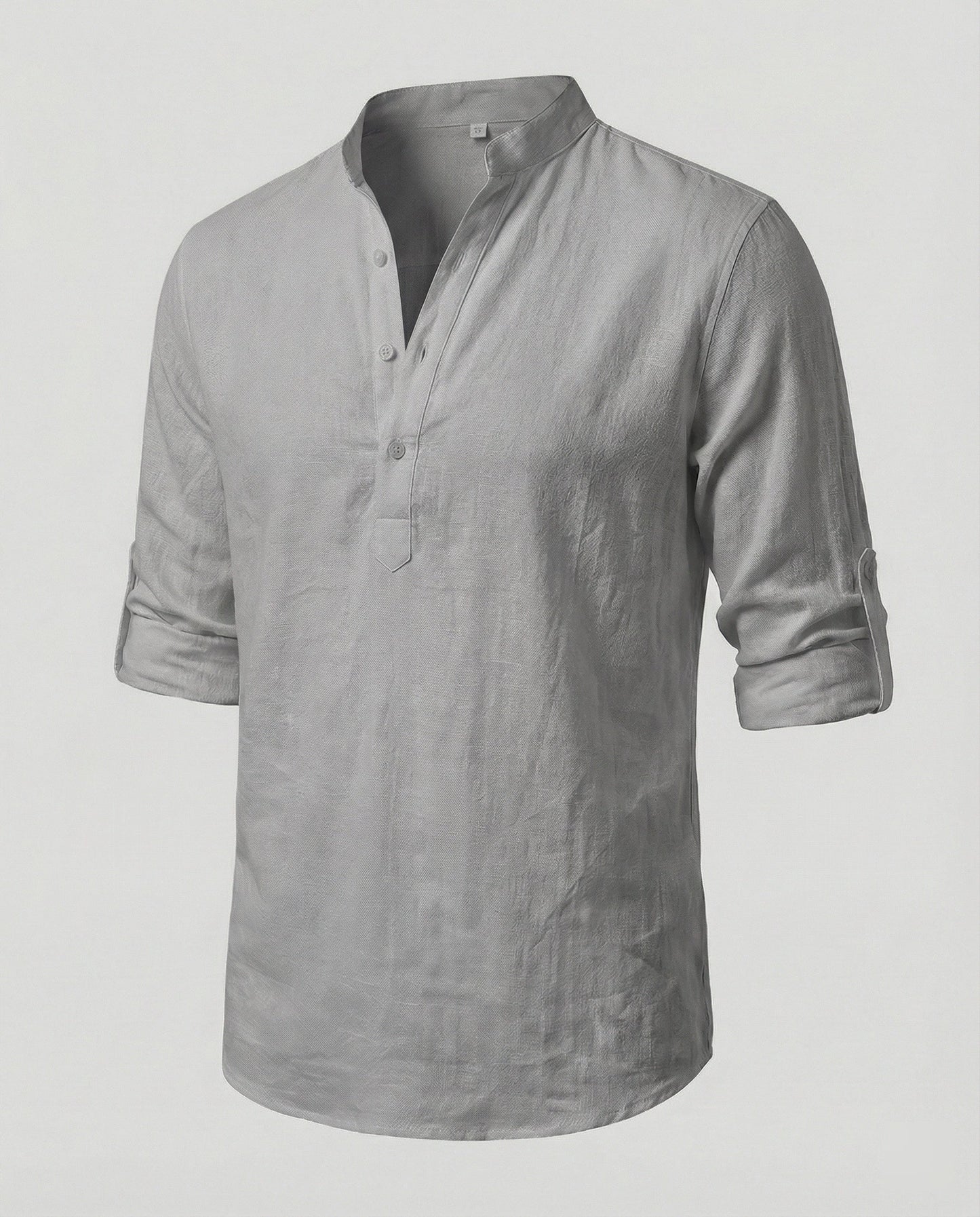 Herren Leinenhemd Elegantes Weiß