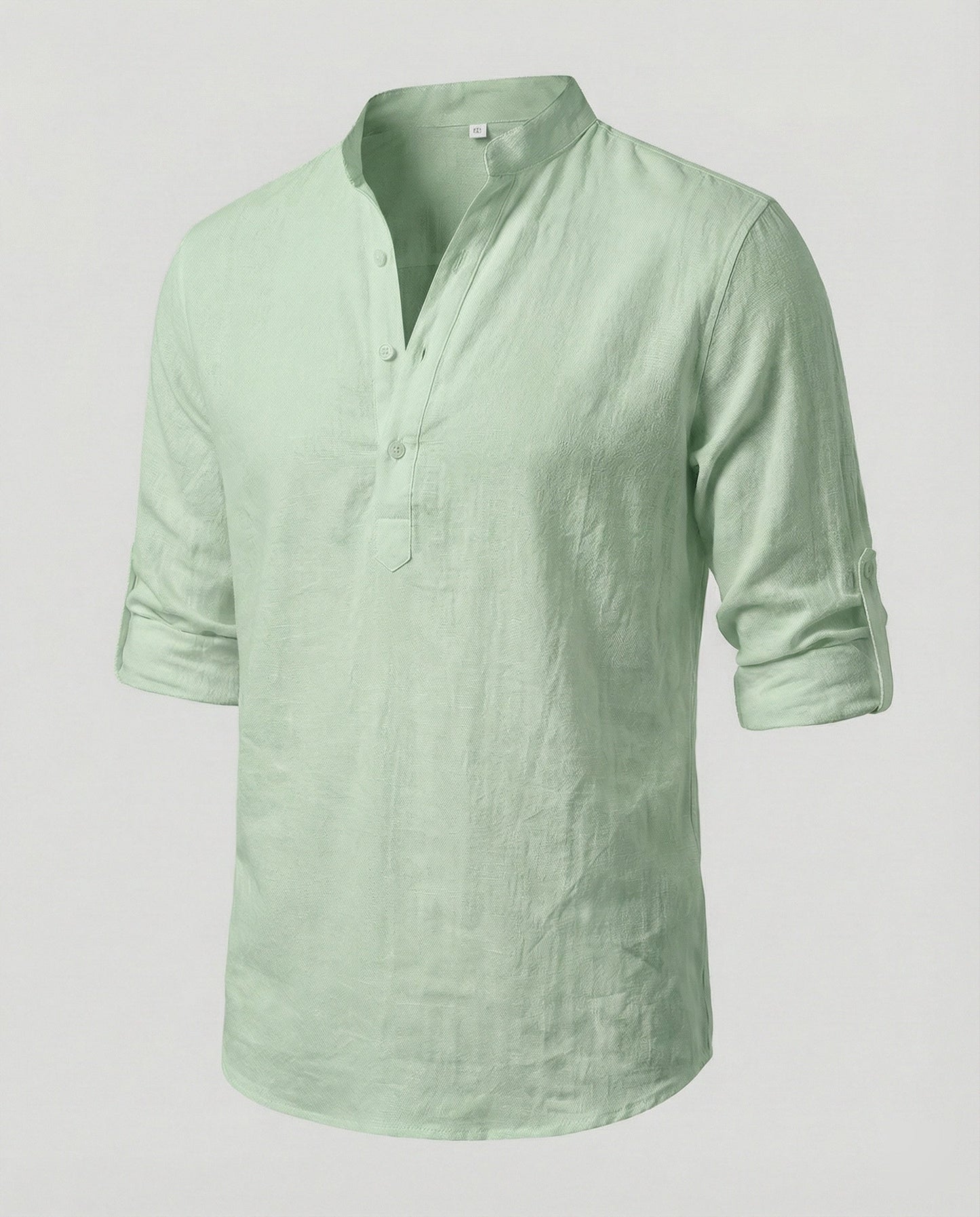 Herren Leinenhemd Elegantes Weiß