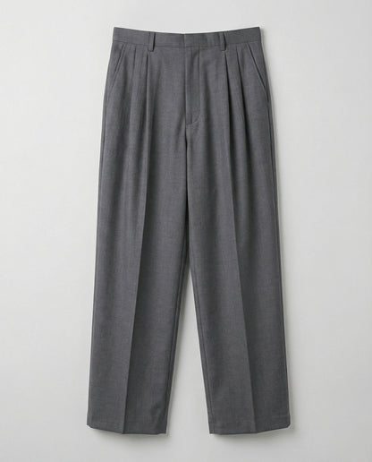 Herren Bundfaltenhose Weite Freizeithose