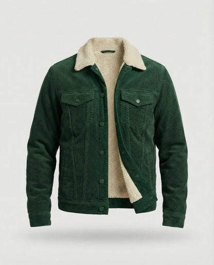 Herren Cordjacke Elegant Braun