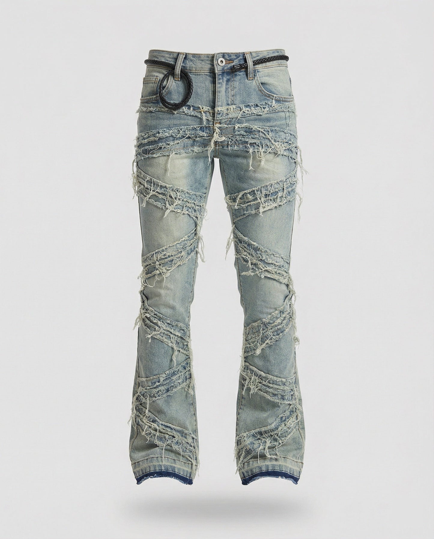 Herren Jeans Gerade Destroyed Look - Eveloria