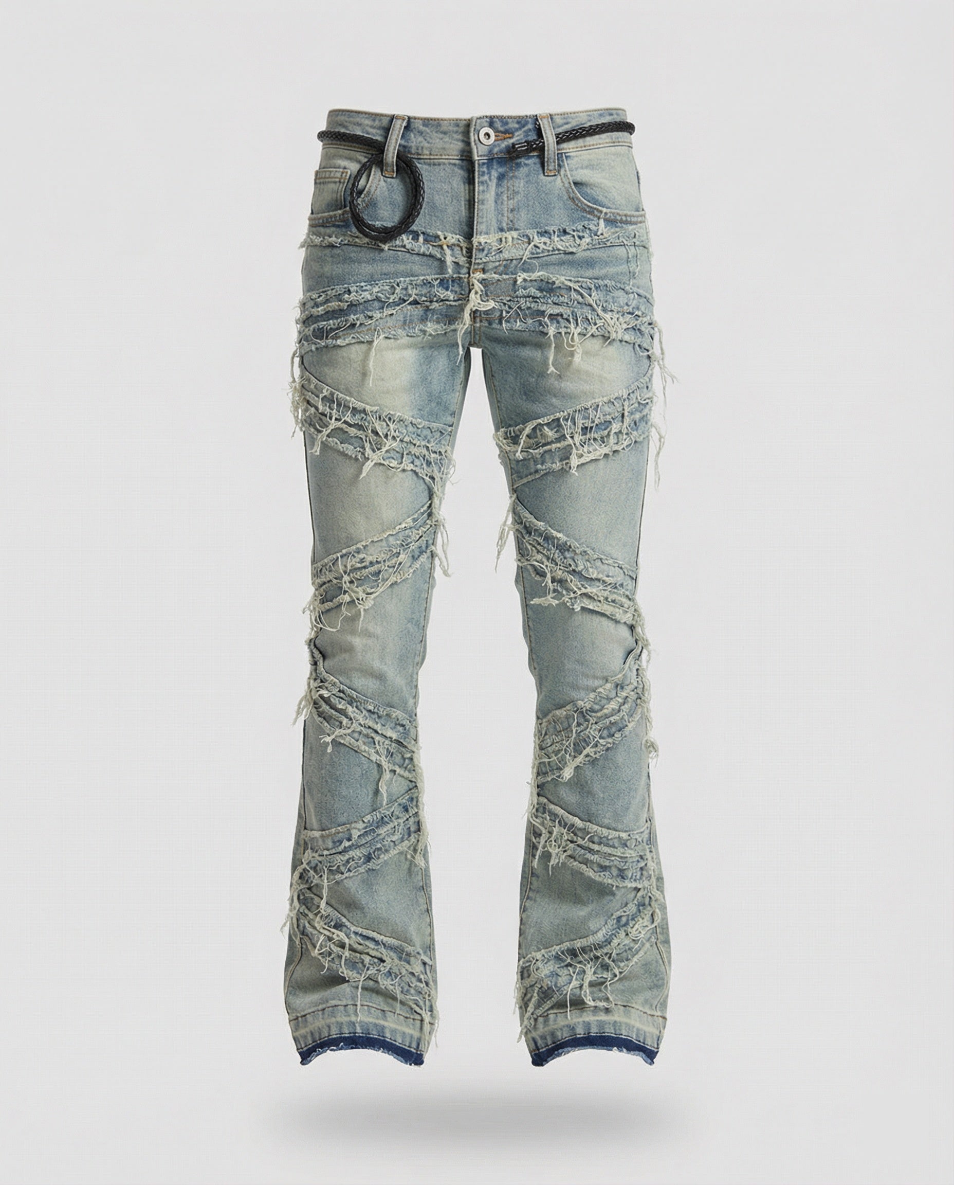 Herren Jeans Gerade Destroyed Look - Eveloria