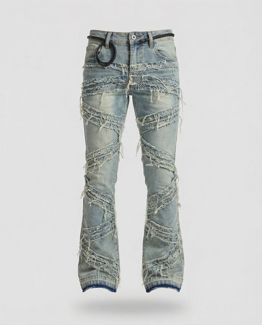 Herren Jeans Gerade Destroyed Look - Eveloria
