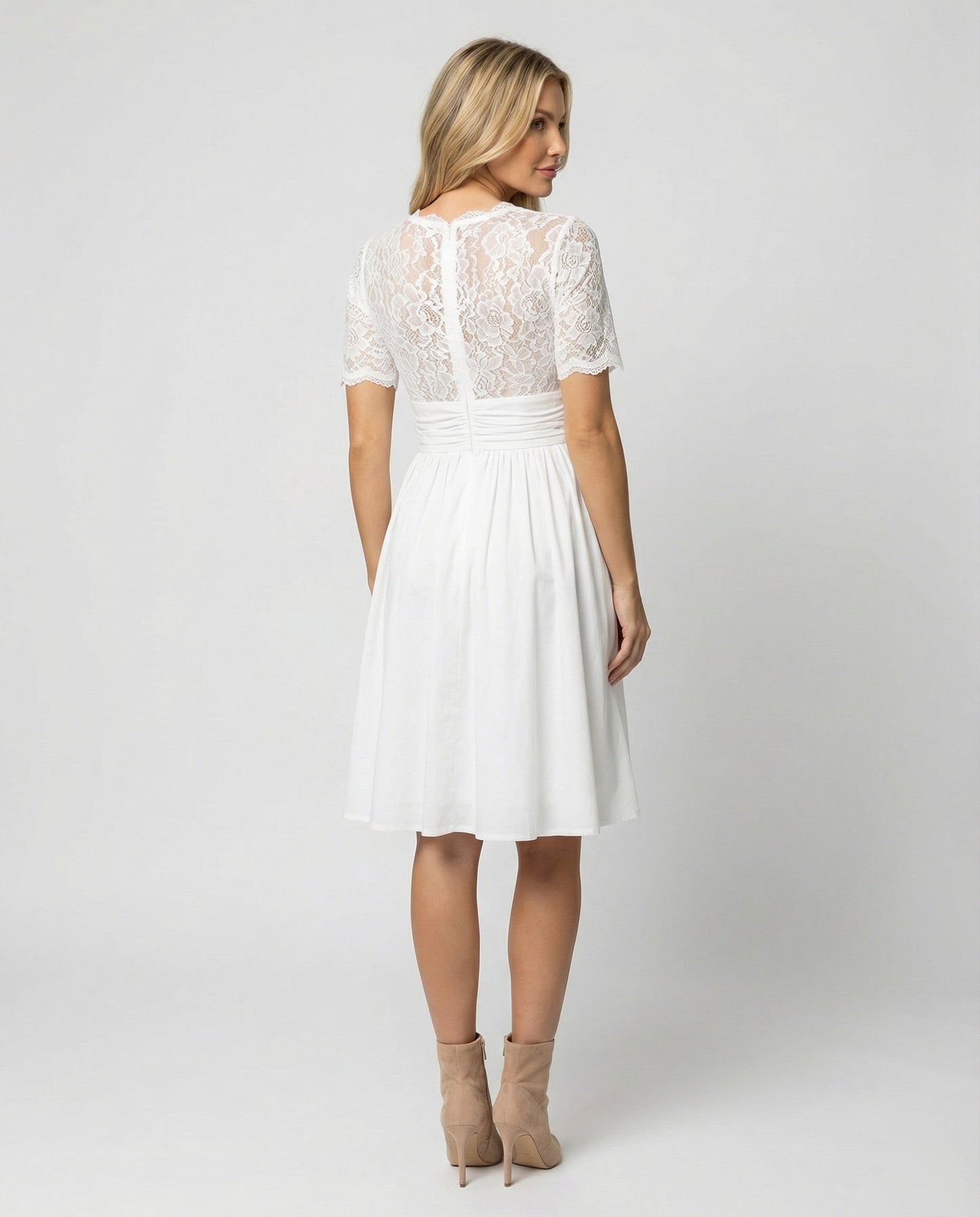 Hochzeitskleid Spitze Romantisch Weiß