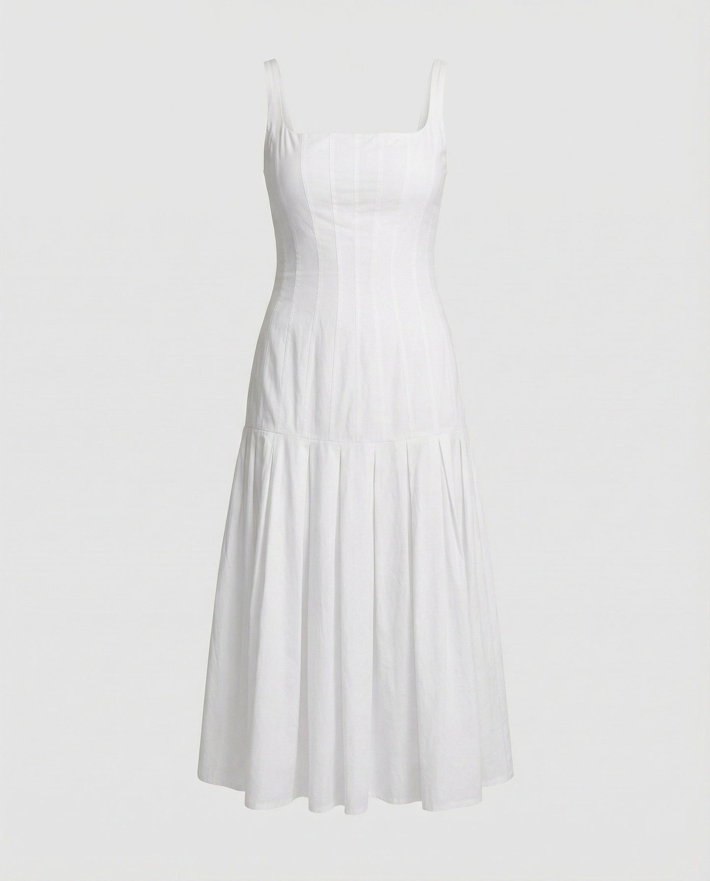 Damen Midikleid Elegant Schnitt