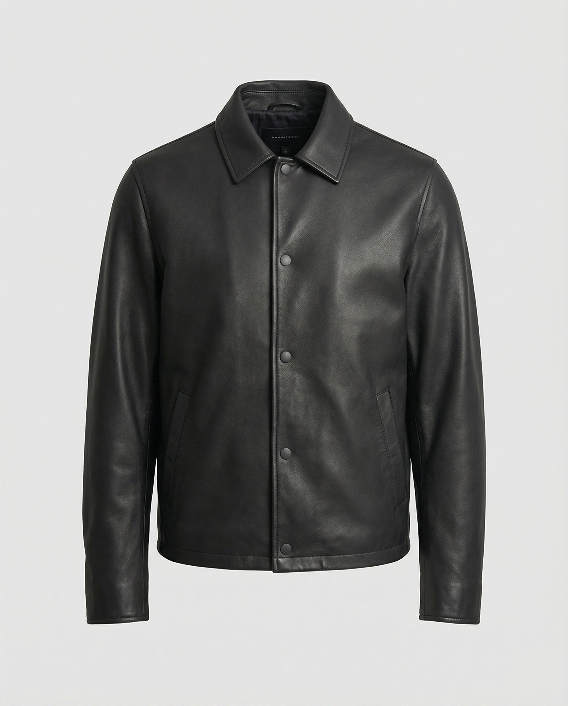 Herren Lederjacke Übergangsjacke Lederoptik - Eveloria