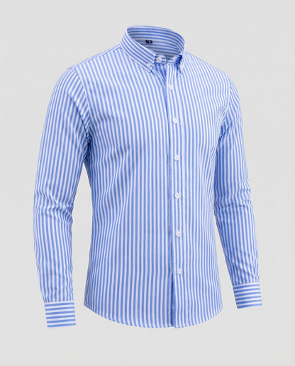 Herren Businesshemd Slim Fit Kentkragen Weiß