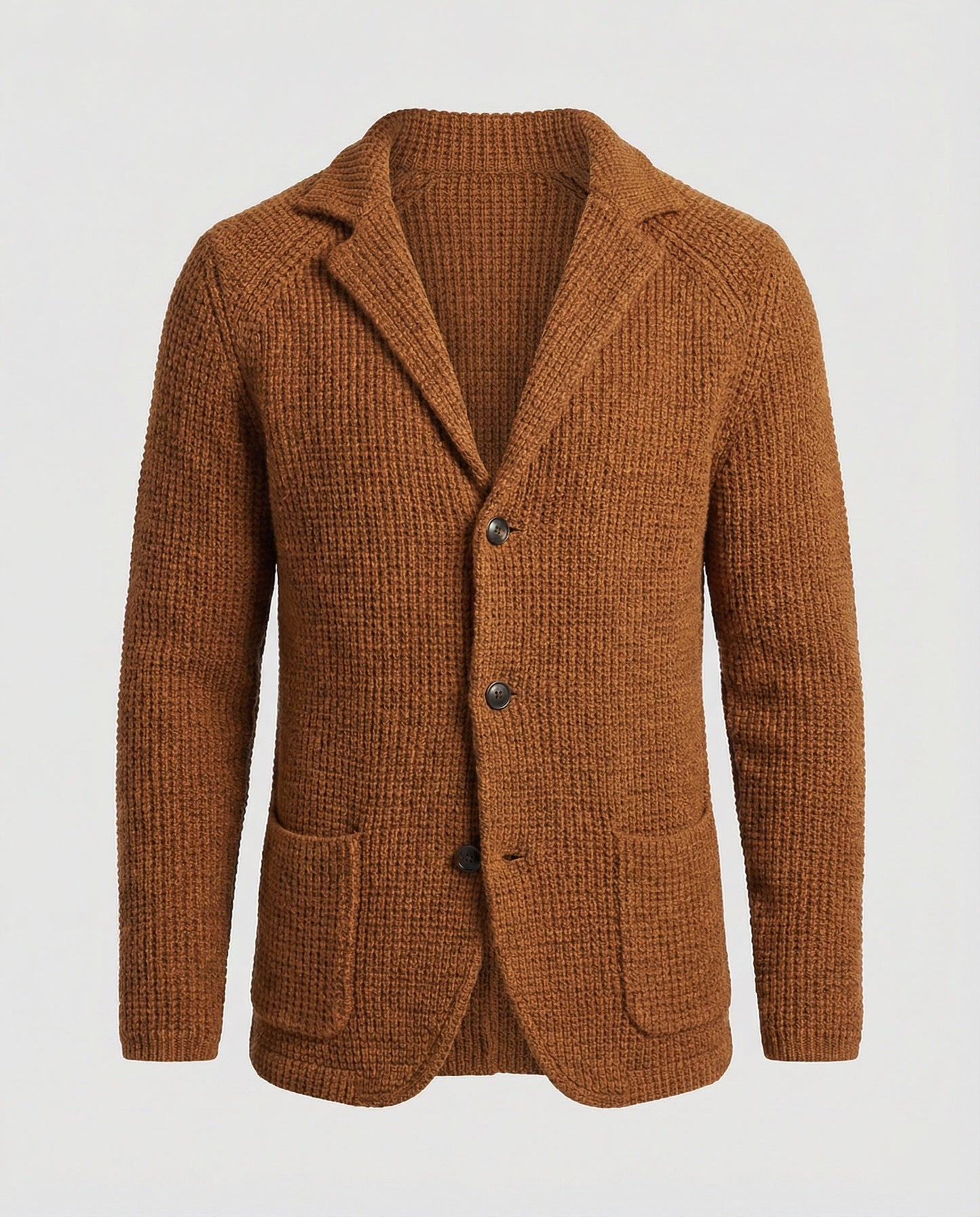 Herren Strickblazer Reverskragen