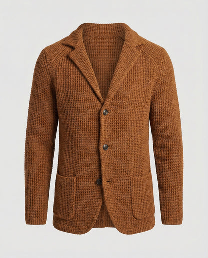 Herren Strickblazer Reverskragen