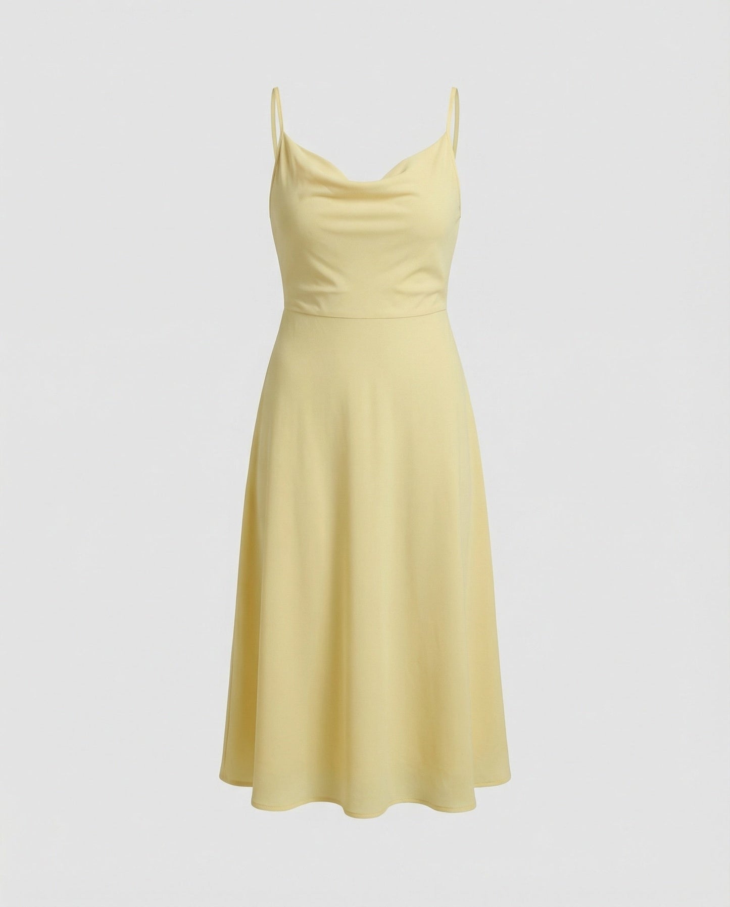 Eveloria Damen Kleid Lang Drapiert Mit Einem Eingebauten Bh