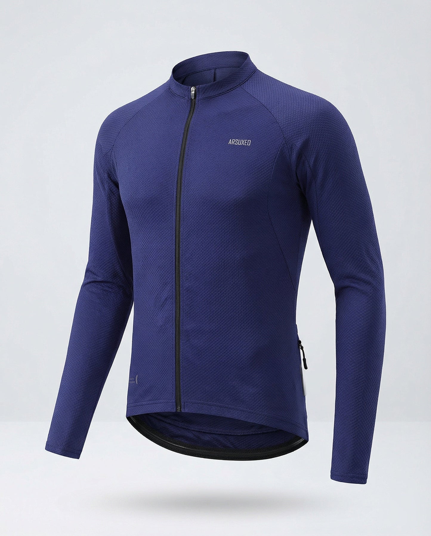 Herren Langarm Fahrradtrikot Mit Rückentaschen