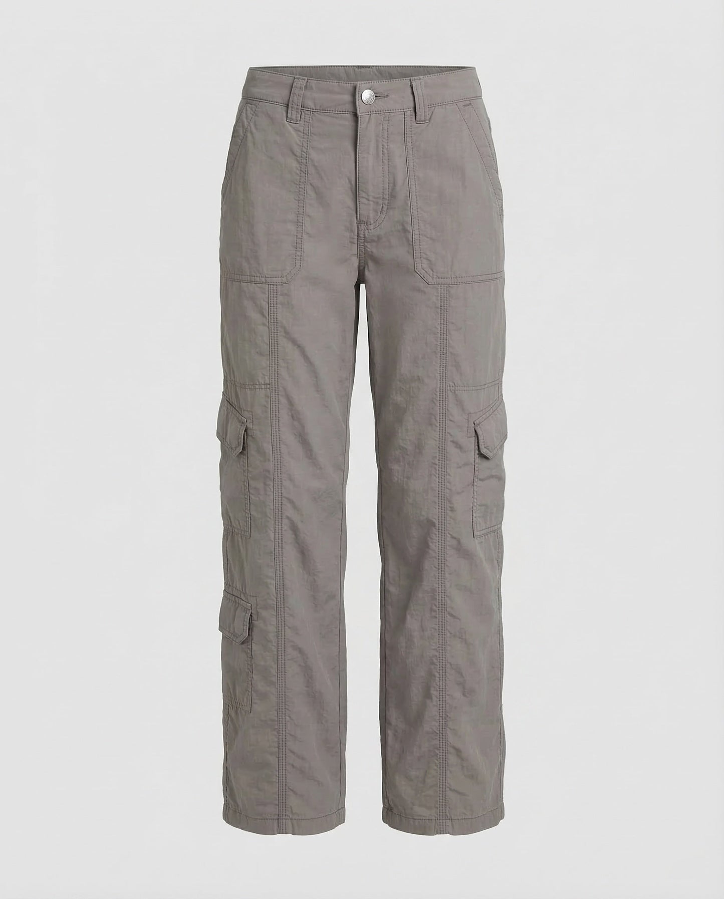Damen Cargohose Tiefes Bein Ziernähte - Eveloria