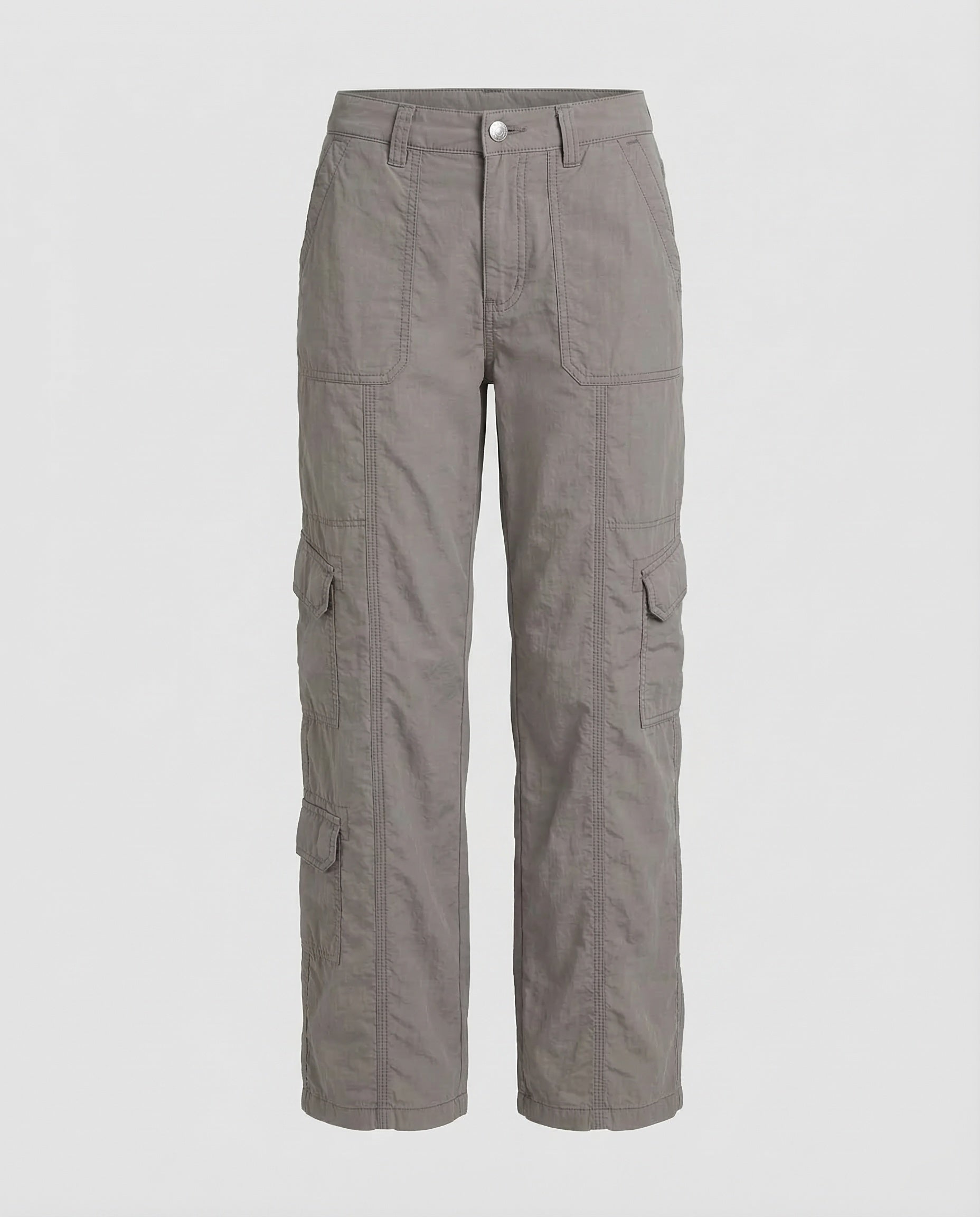 Damen Cargohose Tiefes Bein Ziernähte - Eveloria