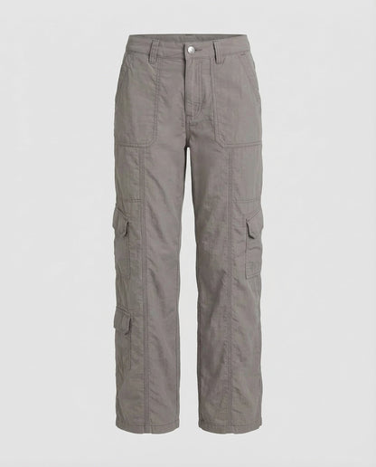 Damen Cargohose Tiefes Bein Ziernähte - Eveloria