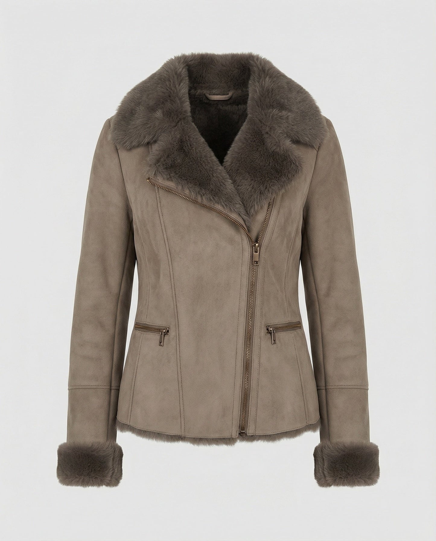 Eveloria Damen Winterjacke Elegant Kragen