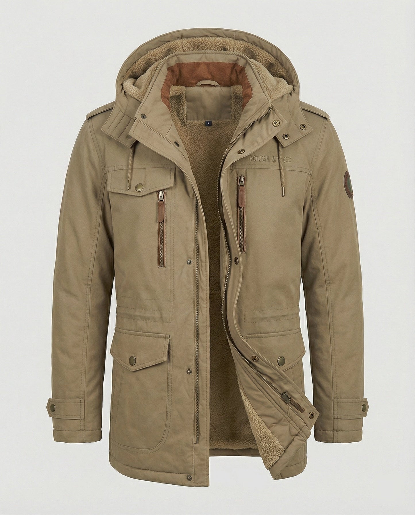 Herren Gepolsterte Jacke Lässig
