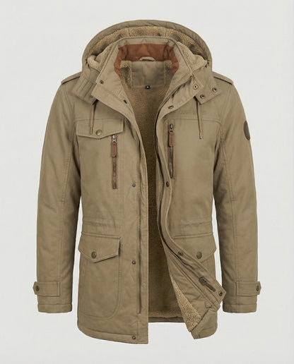 Herren Gepolsterte Jacke Lässig