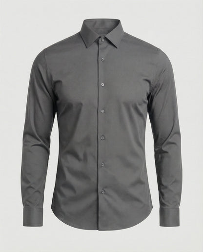 Herren Business Hemd Elastisch Stretch