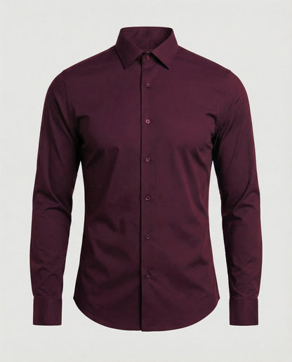 Herren Business Hemd Elastisch Stretch