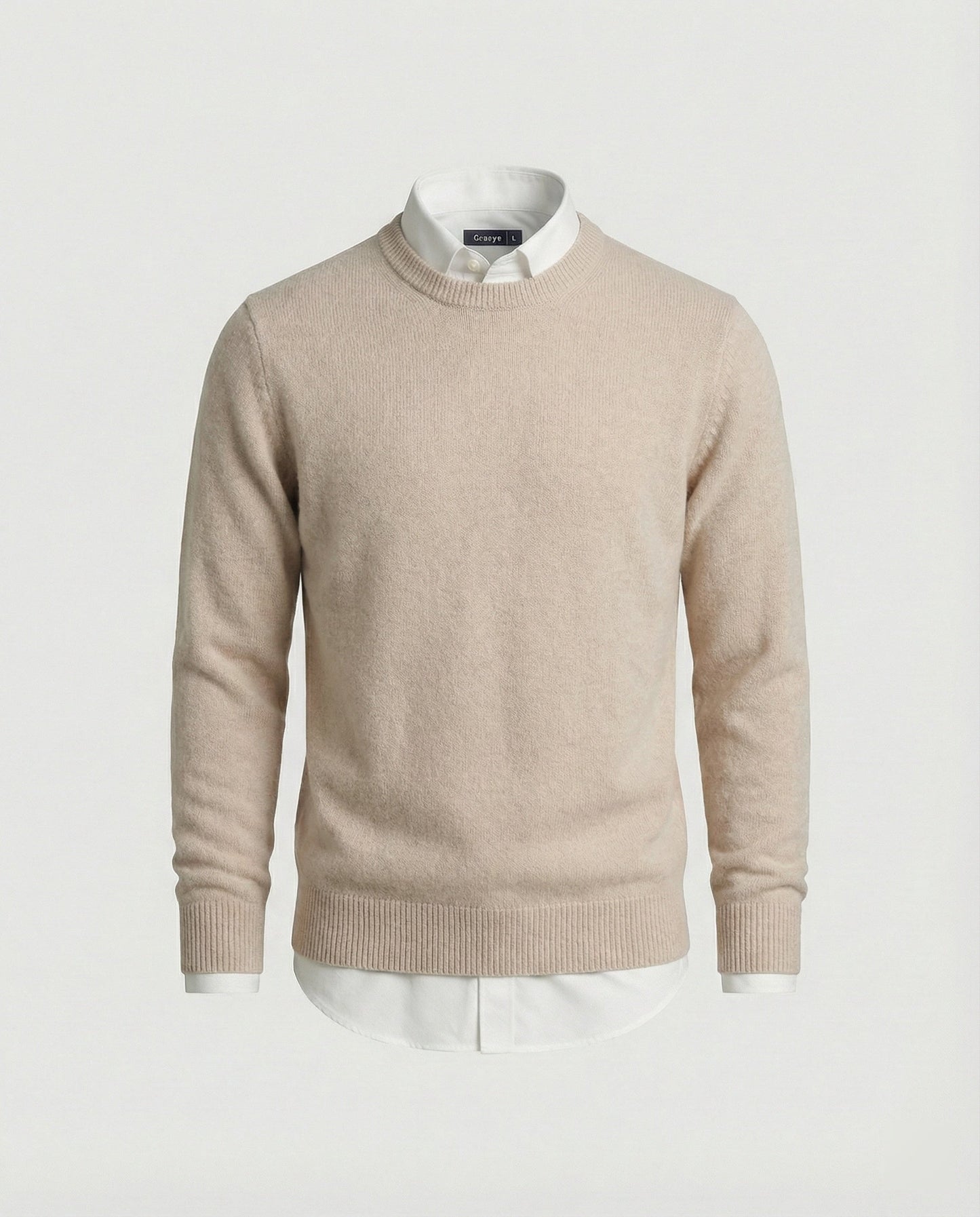 Kaschmirpullover Damen Herbst Softbeige