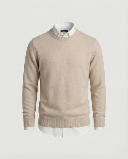Kaschmirpullover Damen Herbst Softbeige