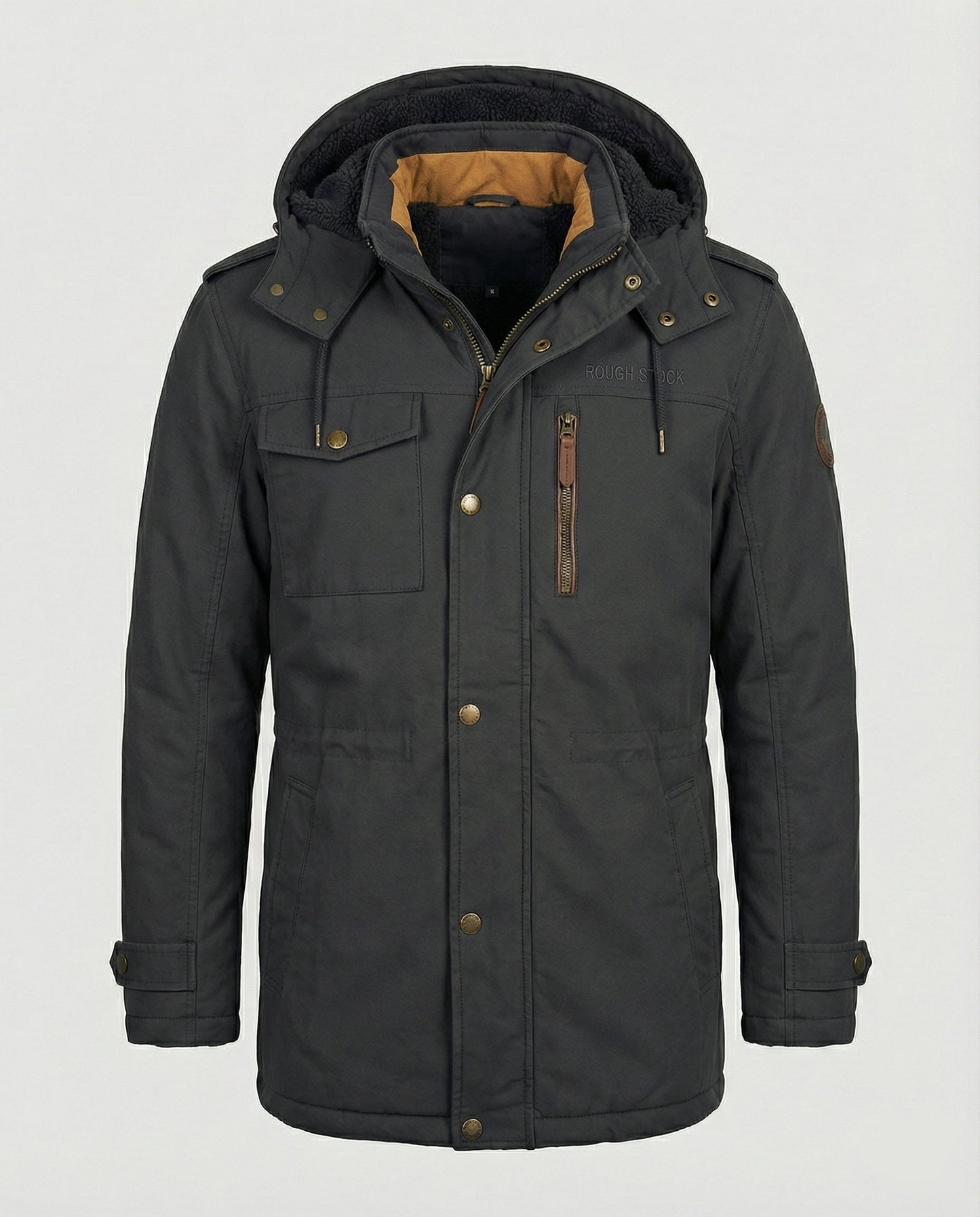Herren Gepolsterte Jacke Lässig