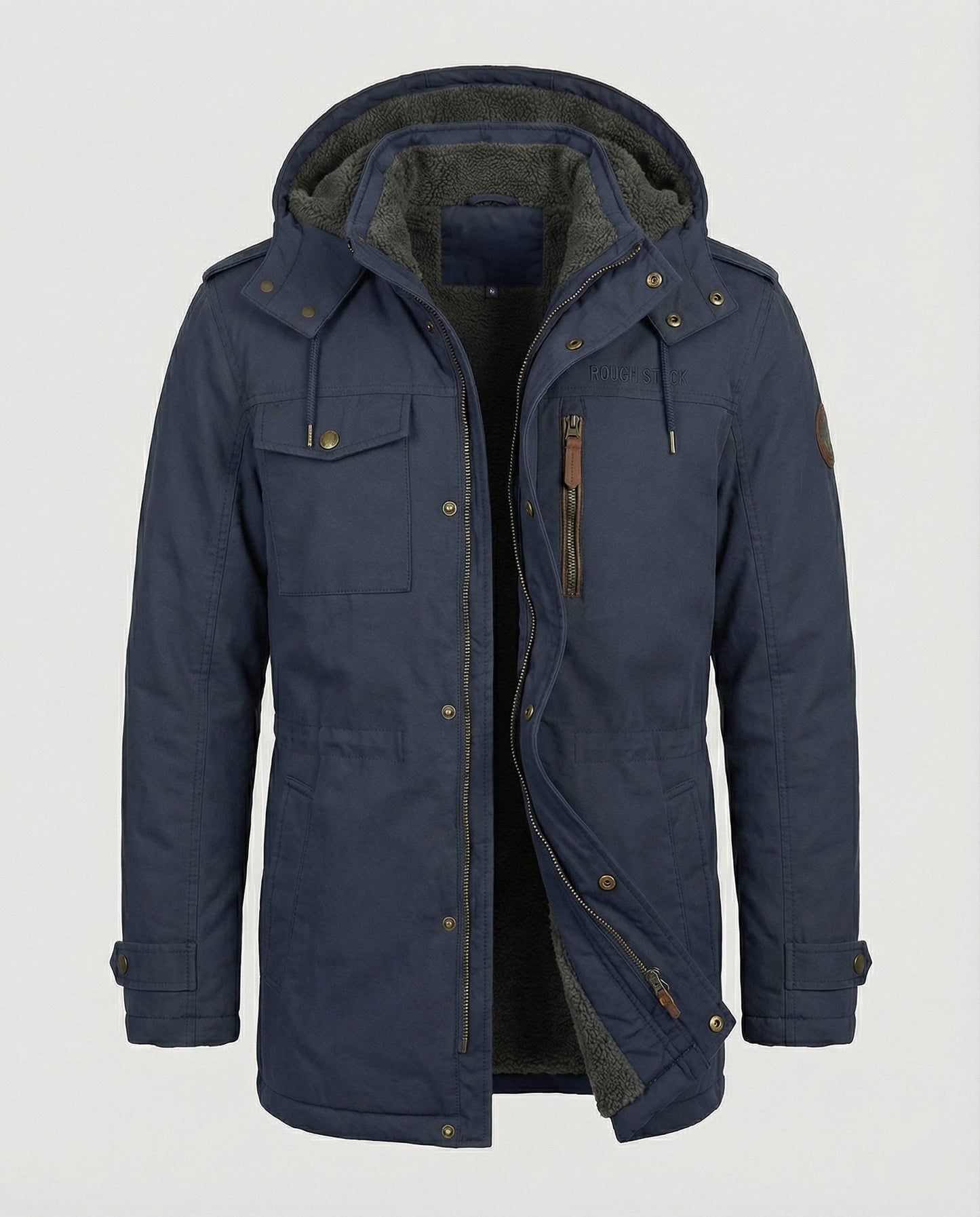 Herren Gepolsterte Jacke Lässig