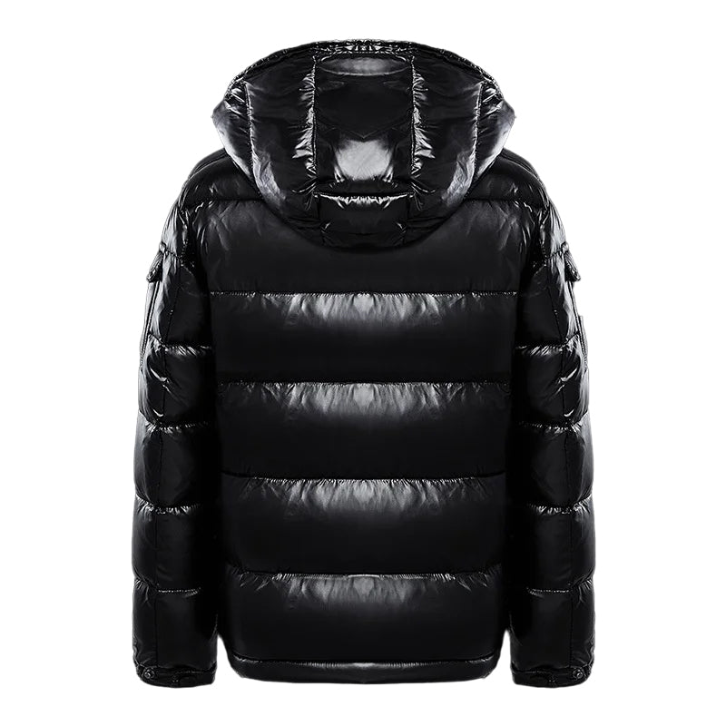 Alf Herren Winterjacke Quilted Kapuze Reißverschluss