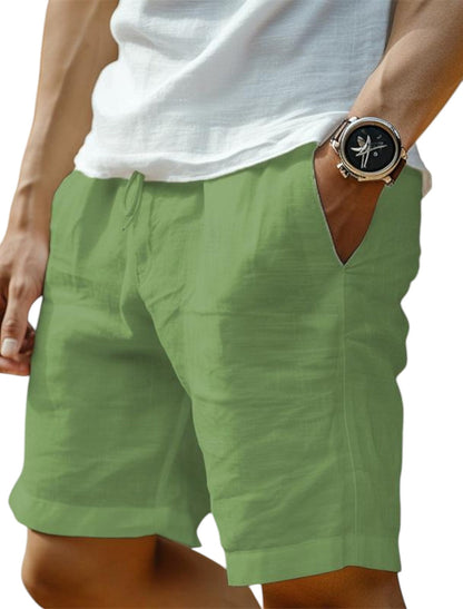 Herren Casual Shorts Lockere Passform Kordelzug Beige - Eveloria