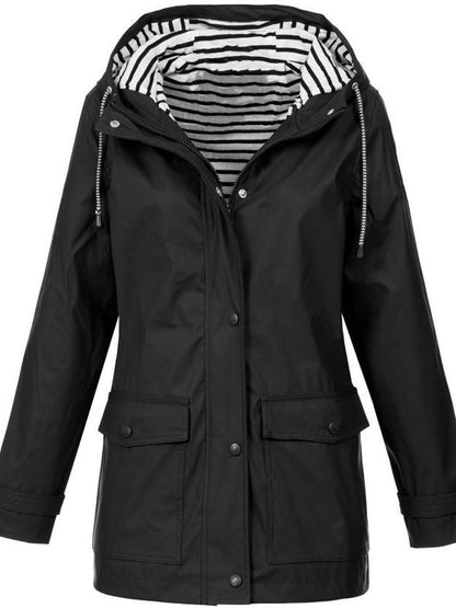 Eveloria Damen Regenjacke Wasser- und Winddicht