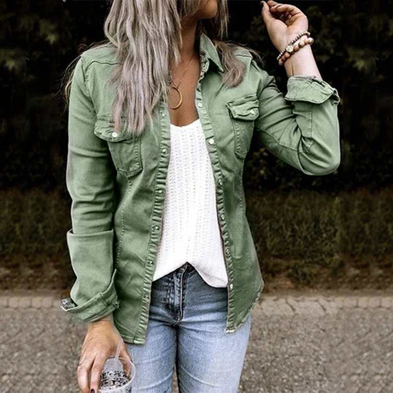 Damen Jeansjacke Denim Blau