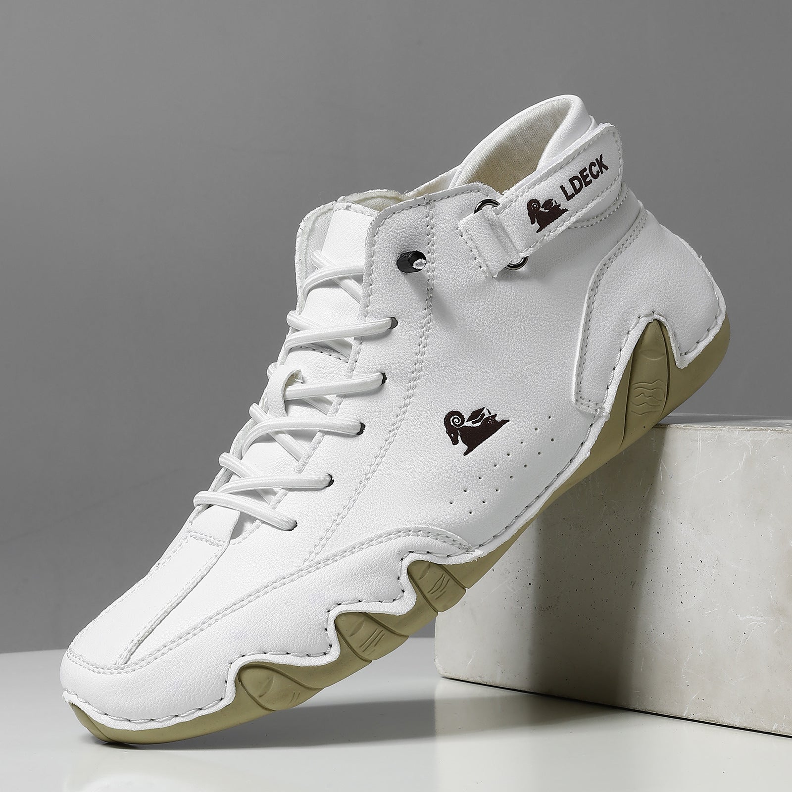 Herren Barfußschuhe High- Schnür-Klettverschluss - Eveloria
