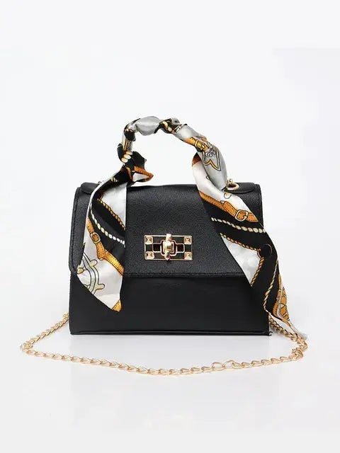 Damen Designer Handtasche Leder Schwarz - Eveloria