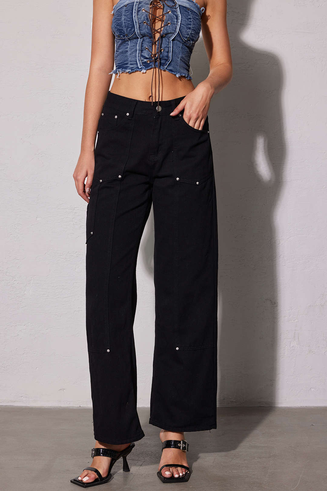 Aurelia Damen Klassische Jeans Utility Stil