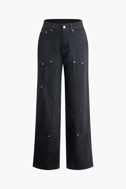 Aurelia Damen Klassische Jeans Utility Stil - Norvielle