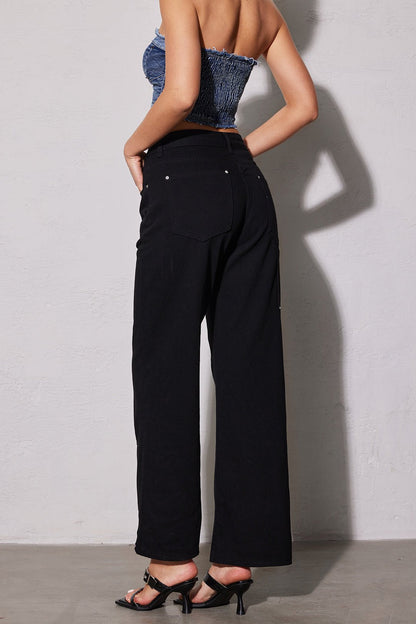 Aurelia Damen Klassische Jeans Utility Stil