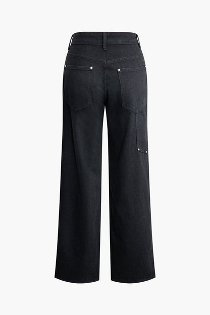 Aurelia Damen Klassische Jeans Utility Stil