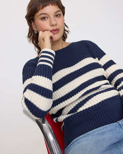 Eveloria Damen Pullover Langärmlig Modisch