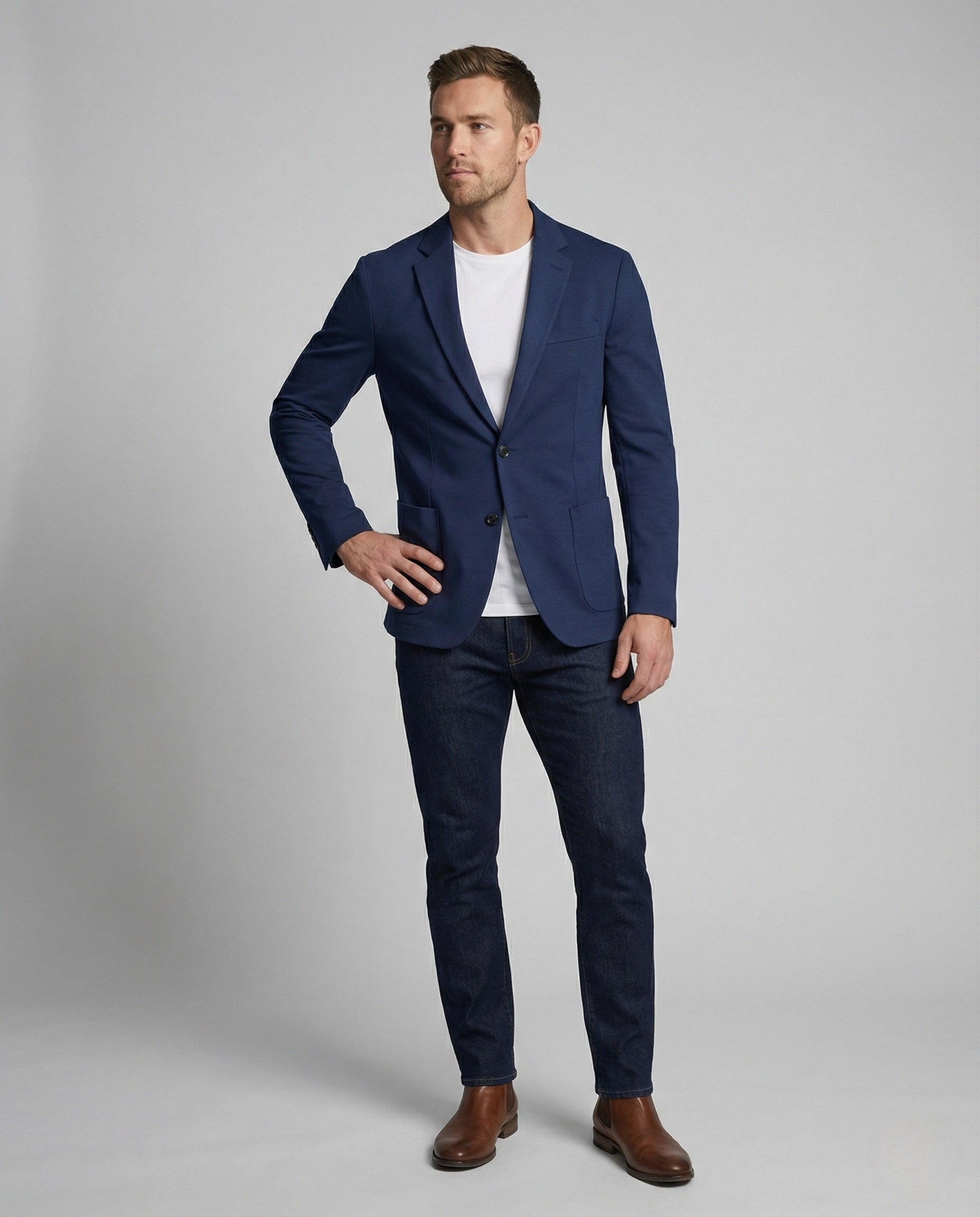Herren Slim Fit Sakko - Eveloria