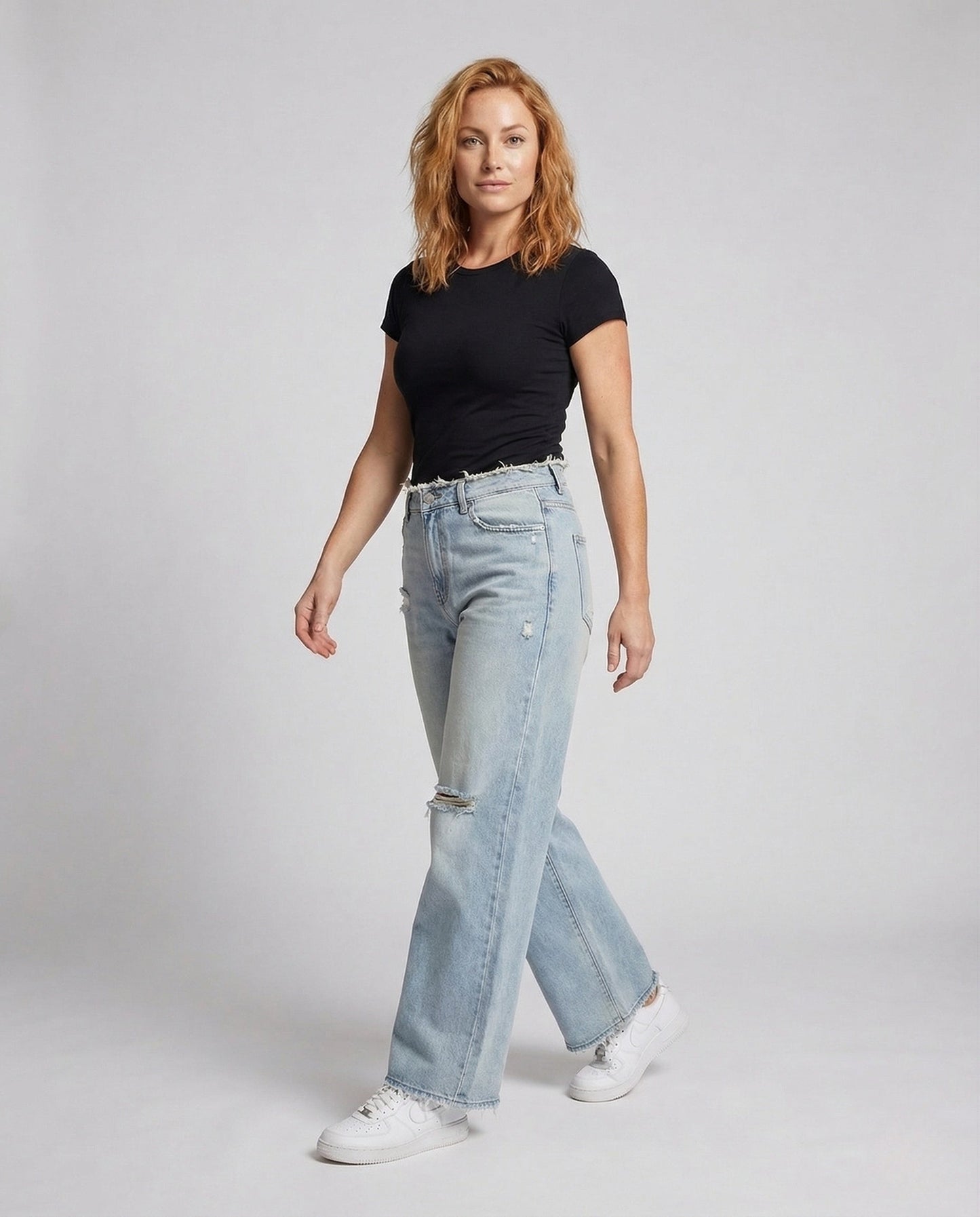 Damen Boyfriend Jeans High Waist Used Look wird zu:
Damen High Waist - Eveloria