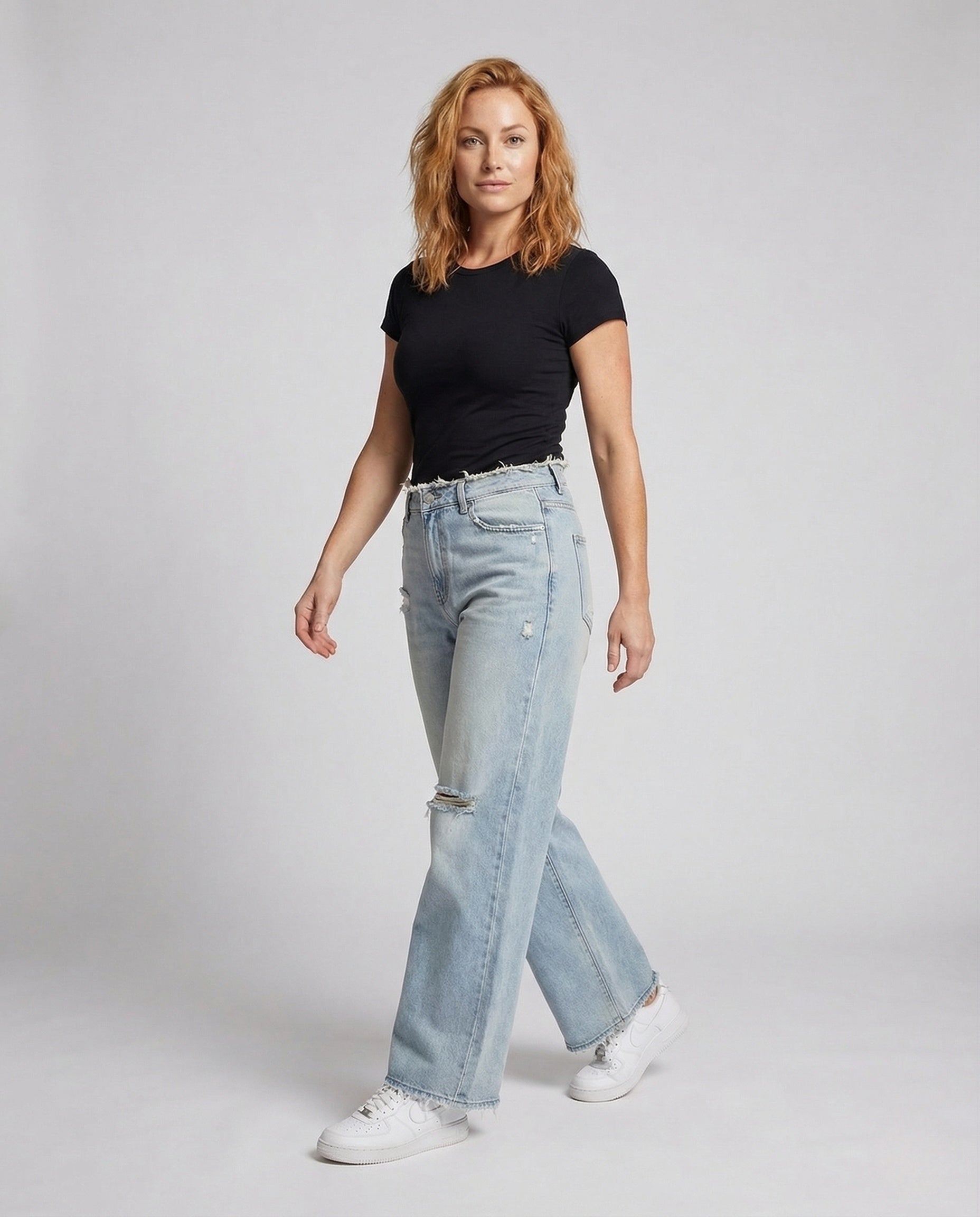 Damen Boyfriend Jeans High Waist Used Look wird zu:
Damen High Waist - Eveloria