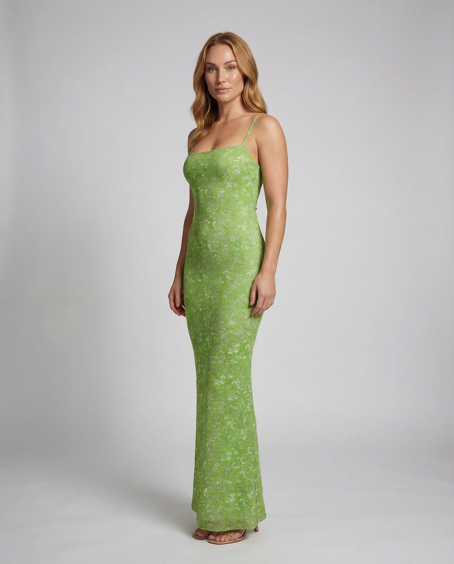 Damen Maxikleid Rückenfrei Spaghettiträger - Eveloria