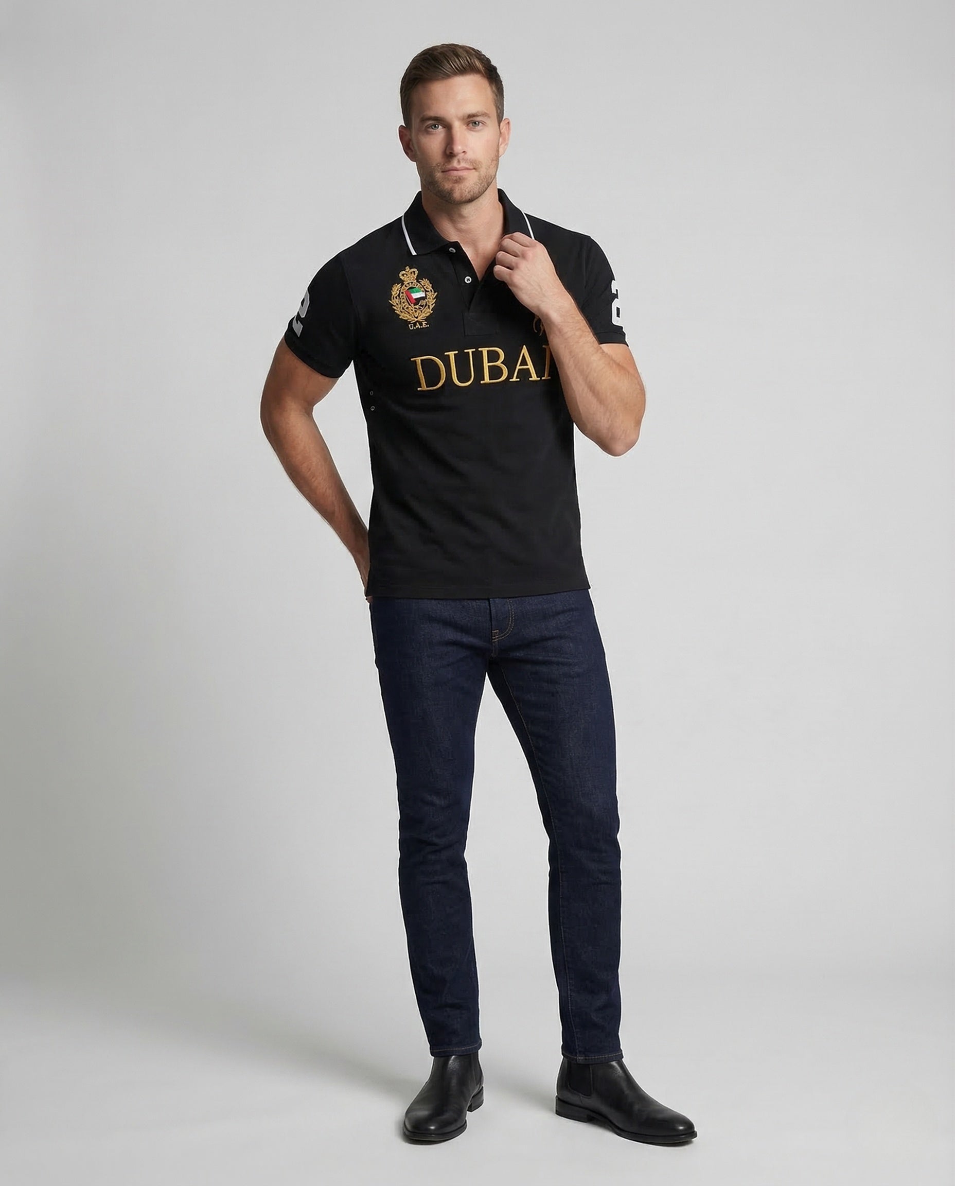 Herren Polo mit Stickerei Dubai - Eveloria