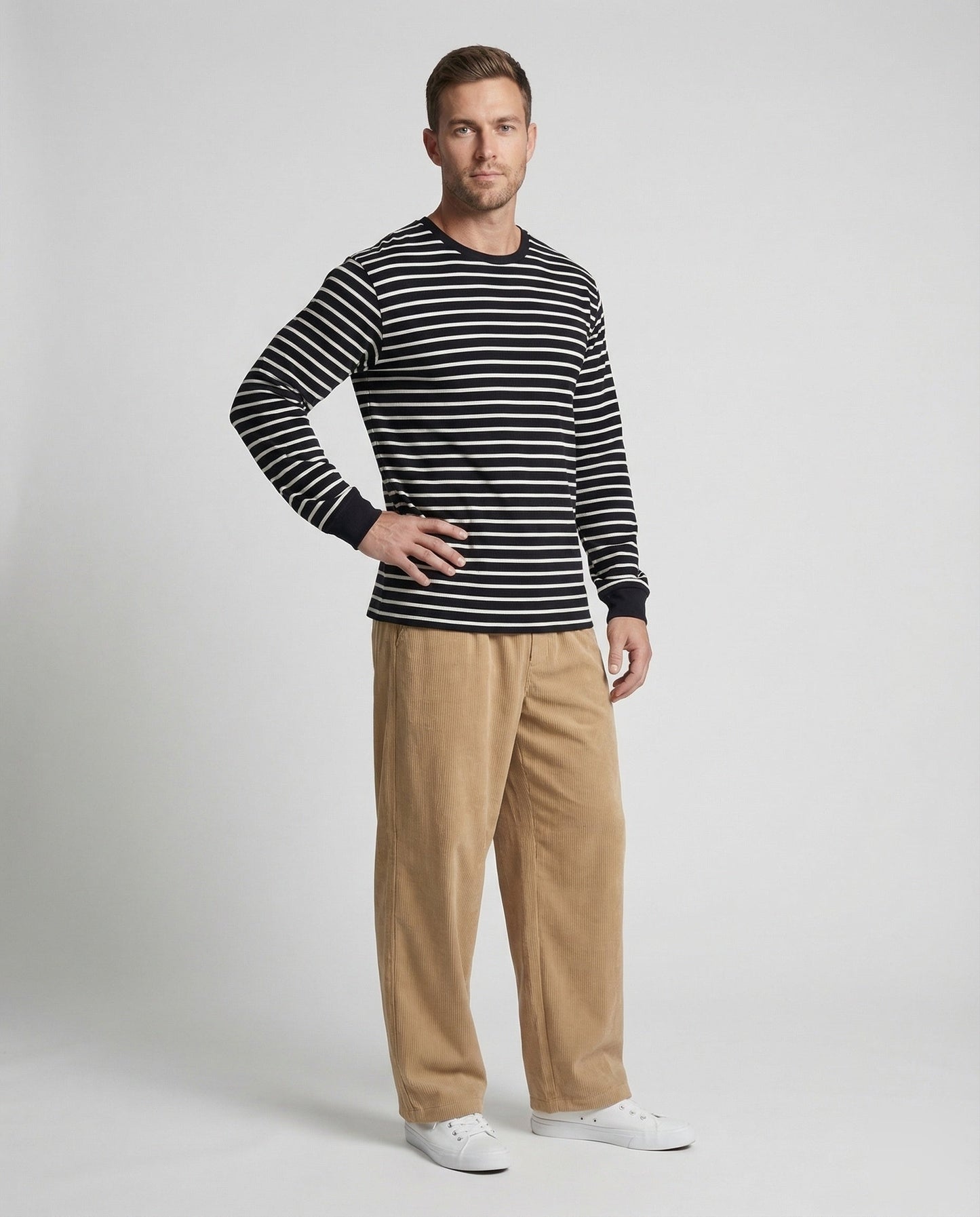 Unisex Cordhose Weit mit Elastikbund - Eveloria
