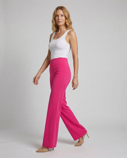 Damen High-Waist Palazzo-Hose aus Crepe - Eveloria